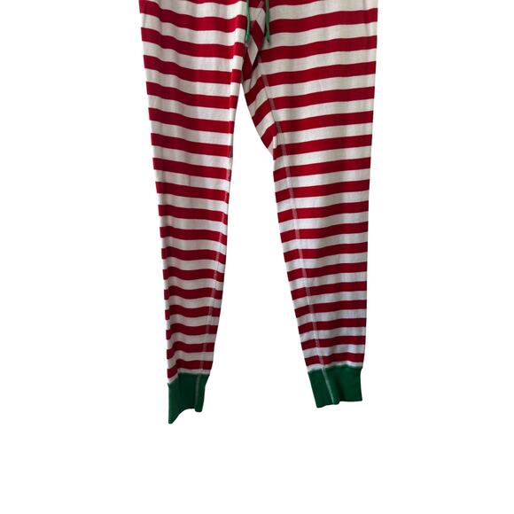 Hanna Andersson Red & White Stripe Pajama Pants Size Small Drawstring Waist - Picture 3 of 5